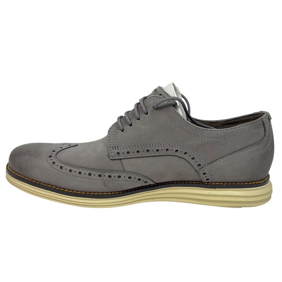 Cole Haan Mens Original Grand Shortwing Oxford Size 9 Ironstone Alabaster NEW main image 11